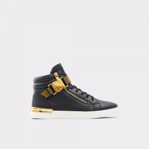 Adidasi Barbati Aldo Roger High top sneaker Negrii | 6729KUJQV