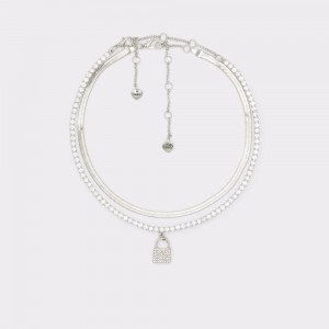 Coliere Dama Aldo Rokku Necklace Argintii | 9706TUGYX