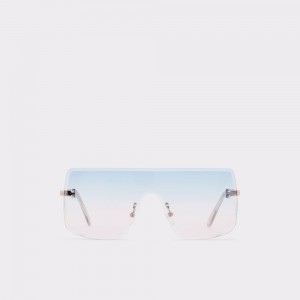 Ochelari de Soare Dama Aldo Ocorenna Shield sunglasses Albastri Deschis | 4609YPLGU