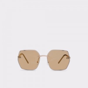 Ochelari de Soare Dama Aldo Yeranna Rectangle sunglasses Maro | 6832OVLUD