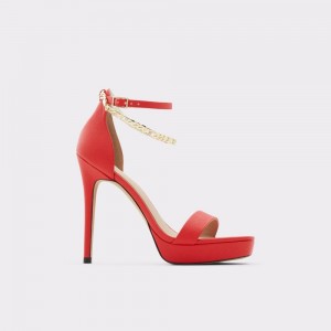 Pantofi Platforma Dama Aldo Scarlettchain High heel sandal - Stiletto heel Rosii | 8019BMYIG