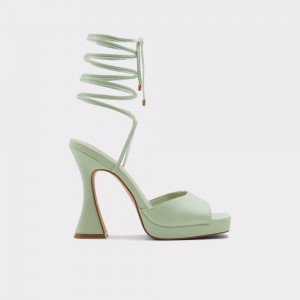 Pantofi Toc Bloc Dama Aldo Daphnee High heel sandal - Platform Verzi Deschis | 9203BCMYX