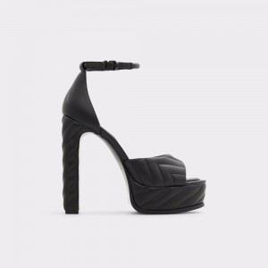 Perfect Pairings Dama Aldo Milena Ankle strap heeled sandal - Plateforme Negrii | 0162OPBTA