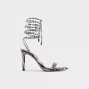 Perfect Pairings Dama Aldo Strappy heeled sandal - Stiletto heel Negrii Albi | 6902MXKIO