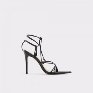 Sandale Dama Aldo Lona Strappy heeled sandal - Stiletto heel Negrii | 4685BIMKF
