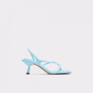 Sandale Dama Aldo Loni Strappy high heel sandal - Block heel Albastri Deschis | 5129PDCLK