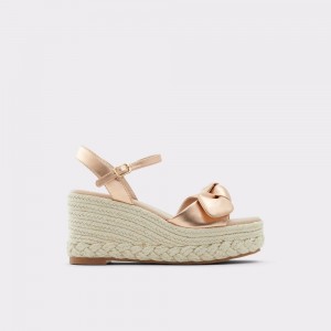 Sandale Dama Aldo Macrama Wedge sandal - Wedge heel Roz Aurii | 7096HKUBY