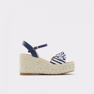 Sandale Dama Aldo Macrama Wedge sandal - Wedge heel Albastri | 1589OLXUE