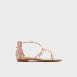 Sandale Dama Aldo Oceriwenflex Strappy flat sandal Roz | 8239VZUTW