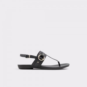 Sandale Dama Aldo Pandra Thong sandal Negrii | 6507GNIQW