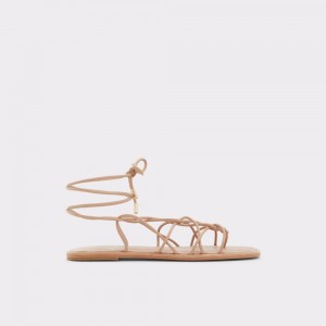 Sandale Dama Aldo Posey Strappy flat sandal Bej | 7862QVAHC