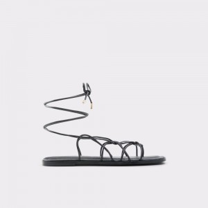 Sandale Dama Aldo Posey Strappy flat sandal Negrii | 3159ILWXP