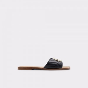 Sandale Dama Aldo Qelajar Slide sandal Negrii | 9730ASDUE