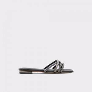 Sandale Dama Aldo Rossie Slide sandal Negrii | 4208ECSAW