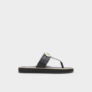 Sandale Dama Aldo Searene Flip flop Negrii | 9415FUGOB