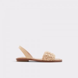 Sandale Dama Aldo Solena Sling back flat sandal Bej | 1463OZGNK