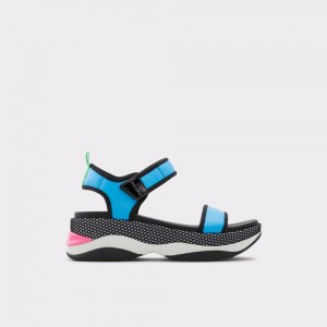 Sandale Dama Aldo Talenagyn Wedge sandal Albastri | 9134QSTJN