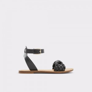 Sandale Dama Aldo Tressa Sling back flat sandal Negrii | 2045ZLHUR