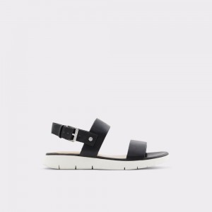 Sandale Dama Aldo Woema Flat sandal Negrii | 9873BTKAJ
