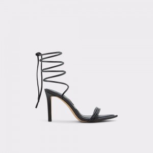 Sandale Dama Aldo Yberrar Strappy heeled sandal - Stiletto heel Negrii | 5106ZQWTI
