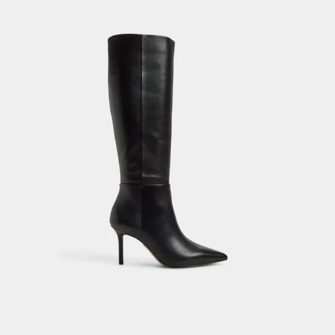 Cizme până la genunchi Saphiria, toc stiletto
