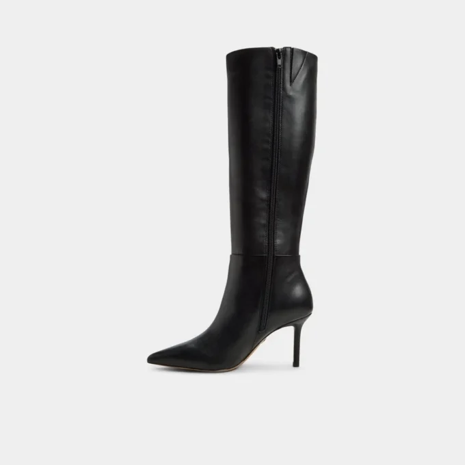 Cizme până la genunchi Saphiria, toc stiletto