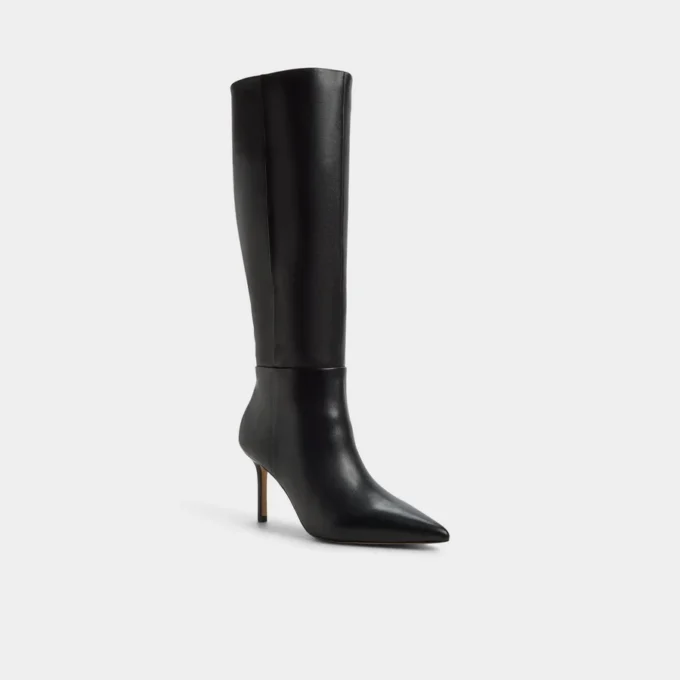 Cizme până la genunchi Saphiria, toc stiletto