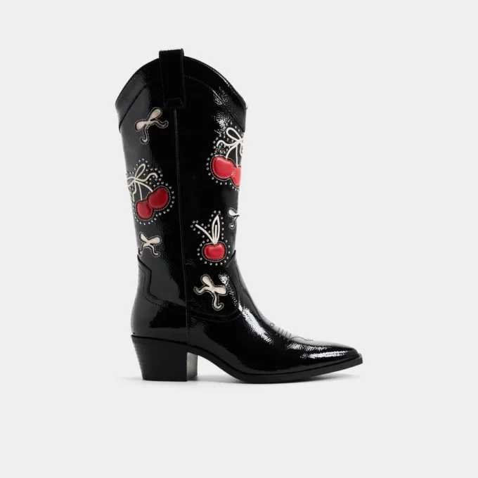 Cizme western Cherrily până la genunchi
