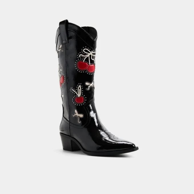 Cizme western Cherrily până la genunchi