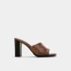 Mule cu toc Re-sophia, toc gros