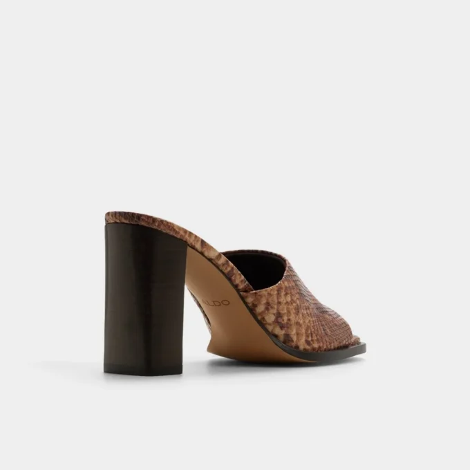 Mule cu toc Re-sophia, toc gros