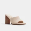 Mule cu toc Re-sophia, toc gros
