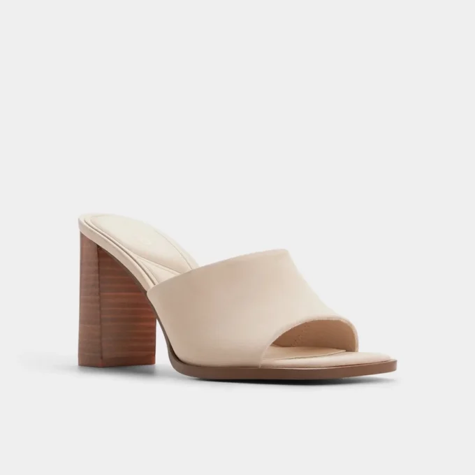 Mule cu toc Re-sophia, toc gros