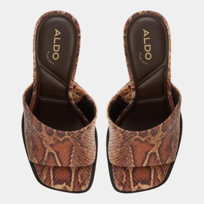 Mule cu toc Re-sophia, toc gros