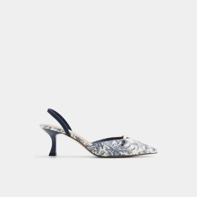 Nailah Slingback cu toc, toc mic Nailah Slingback cu toc, toc mic