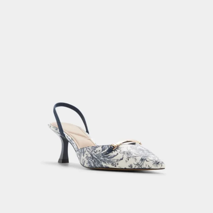 Nailah Slingback cu toc, toc mic Nailah Slingback cu toc, toc mic