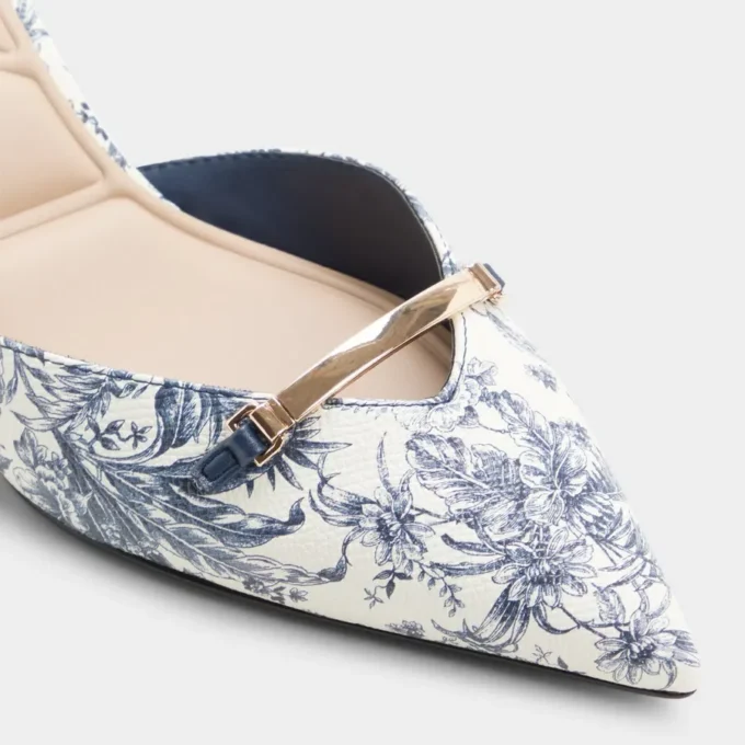 Nailah Slingback cu toc, toc mic Nailah Slingback cu toc, toc mic