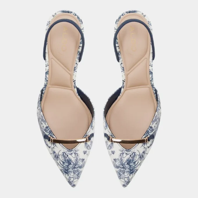Nailah Slingback cu toc, toc mic Nailah Slingback cu toc, toc mic