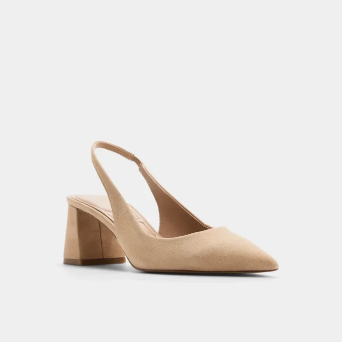 Uliana Slingback cu toc gros, Toc gros